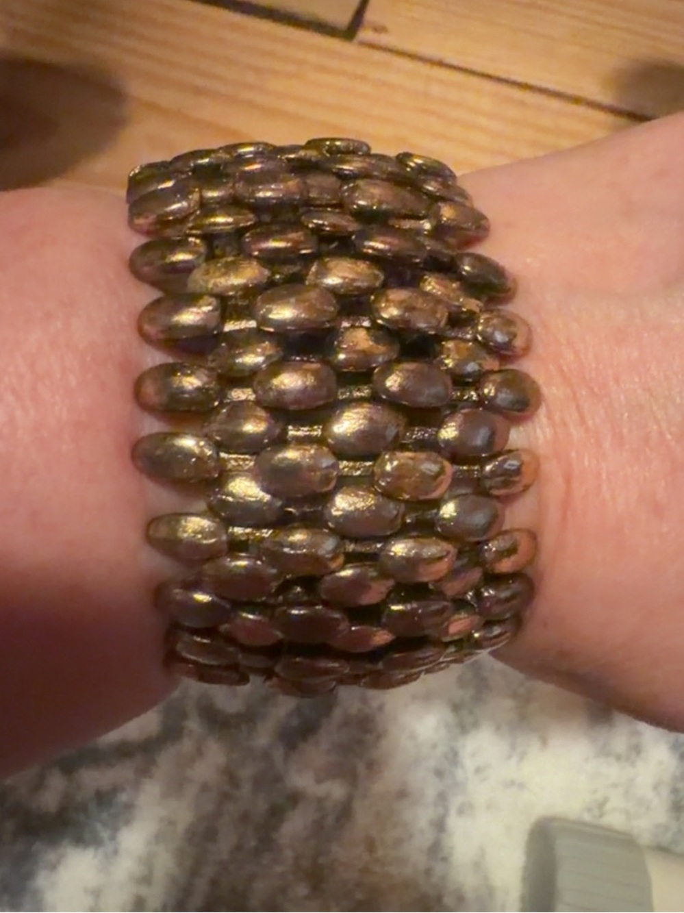 Gold Beaded Stretch Bracelet - Women Accessories